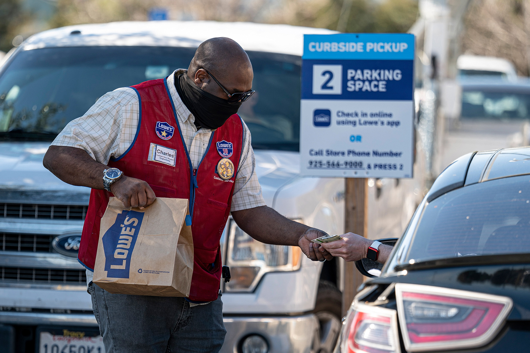 Brick-and-mortar retail locations have become distribution sites for merchandise ordered online. (Getty Images)